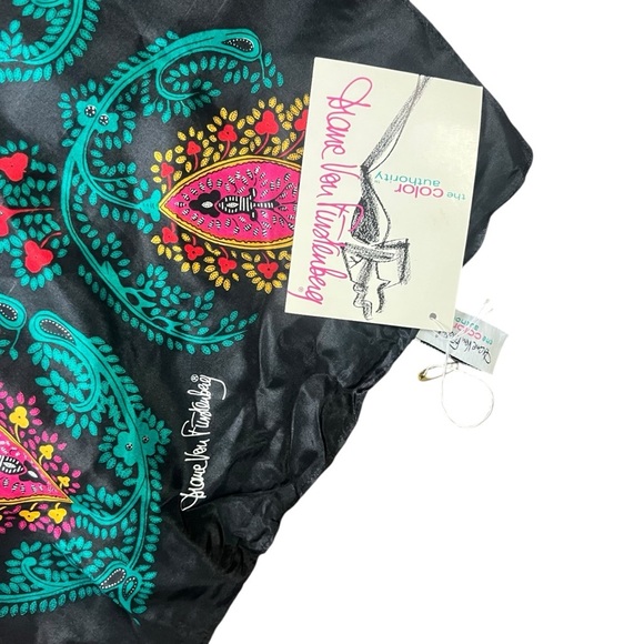 Vintage Diane Von Furstenberg The Color Authority Silk Scarf 42" Square - Picture 5 of 7